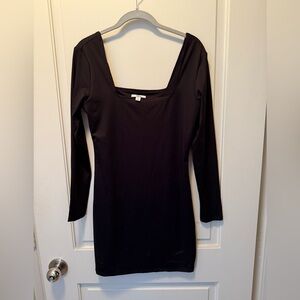 Bar III Black Long Sleeve Bodycon Dress